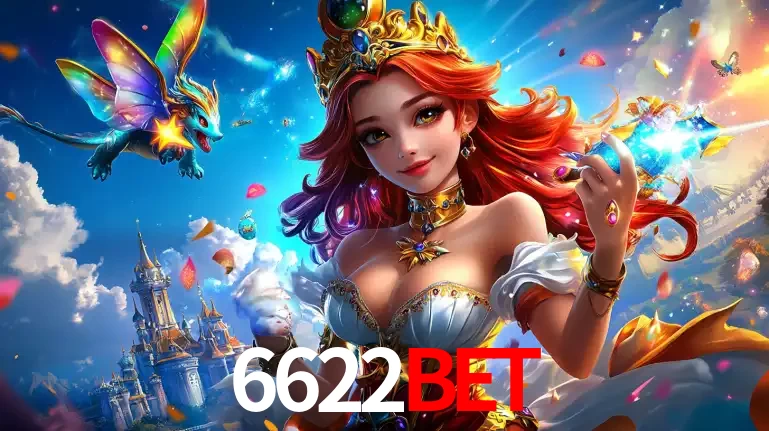 A princesa de um reino de fantasia mágico, com seu pequeno dragão, apresentando um mundo de prêmios encantados nos jogos de caça-níqueis do cassino 6622bet.